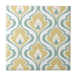Carreau Abstrait Vert moutarde Vintage do-it-yourself déco<br><div class="desc">Un carrelage décoratif moderne en céramique dans les tons gris vert et moutarde,  des formes vintages rétro abstrait motif pour votre maison do-it-yourself projets comme le carrelage d'accent,  arrière-cuisine,  mur et encastrés de douche de salle de bain,  entourage de cheminée,  et carrelage encadré.</div>