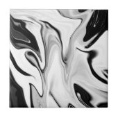 Carreau Abstraite élégante couleur rétro fluide numérique (Devant)