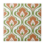 Carreau Abstraite rouille d'olive rétro do-it-yourself déc<br><div class="desc">Un carrelage décoratif moderne en céramique vert olive et rouille vintages formes abstraites motif pour votre maison do-it-yourself projets comme le carrelage d'accent,  la cuisine,  le fond d'éclat,  la salle de bain,  le mur et les entrées de douche,  cheminée entourent,  et carrelage encadré.</div>