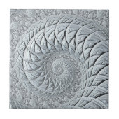 Carreau Abstraite spirale gris clair (Devant)