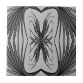 Carreau Abstraits Noirs Et Gris En Miroir Feuilles (Devant)