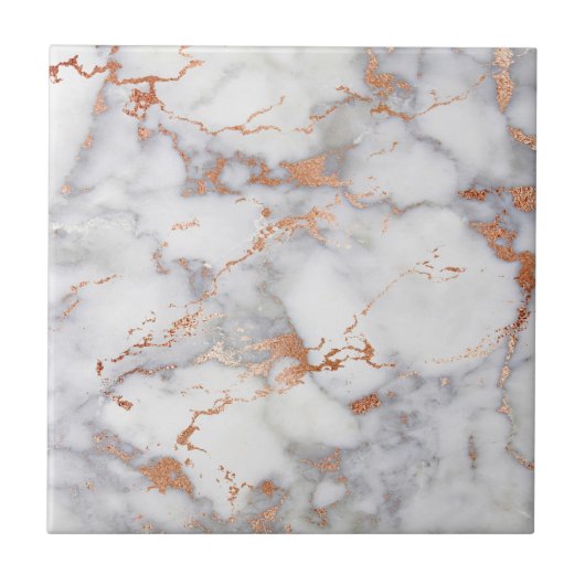 Carreau Accents de sable et Motif Abstrait blanc (Devant)