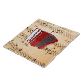 Carreau Accordion Music, design populaire, (Côté)