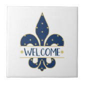 Carreau Accueil Fleur de lis (Devant)