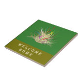 Carreau Accueil mélange d'art motif violet noir (Côté)