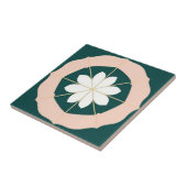 Carreau Acqua-vert, blanc et rose (Côté)