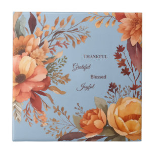 Carreau Action de grâce florale bénie Grategul reconnaissa