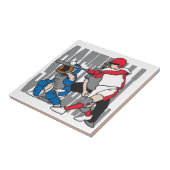 Carreau Action du base-ball (Côté)