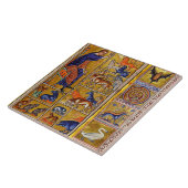 CARREAU ADAM NAMMER ANIMAUX, BESTIAIRE MÉDIÉVAL, CERFS, LI (Côté)