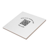 Carreau Add your custom text scan QR code business  (Côté)