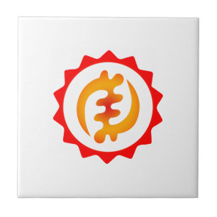 Carreau Adinkra God Is King Nyame Ohene