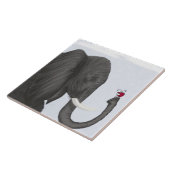 Carreau Adorable éléphant et mignonne coccinelle (Côté)