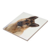 Carreau Adorable funny german shepherd portrait (Côté)