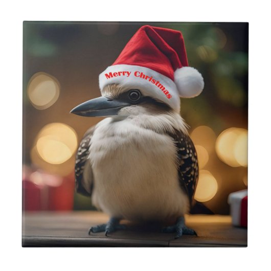 Carreau adorable Noël Kookaburra, (Devant)