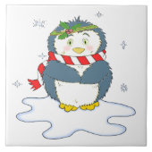 Carreau Adorable pingouin de Noël (Devant)