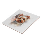 Carreau Adorable Yorkshire à courte distance Terrier Aquar (Côté)