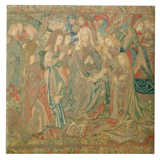 Carreau Adoration de l'enfant du Christ (tapisserie) (Devant)