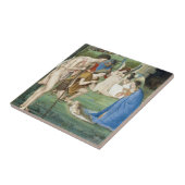 Carreau Adoration des bergers, circa 1500 (Côté)
