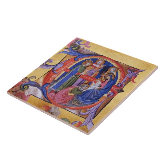 CARREAU ADORATION OF MAGI NATIVITY CHRISTMAS PARCHMENT (Côté)