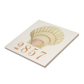 Carreau Adresse de la maison de coquillages de coquillages (Côté)