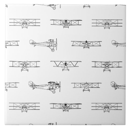 Carreau Aéronefs Vintages - COULEUR SUR MESURE (Devant)