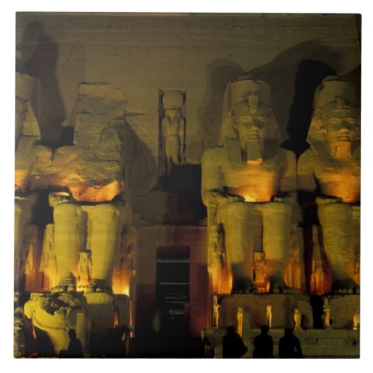 Carreau AF, Egypte, Abu Simbel. Chiffres colossaux de (Devant)