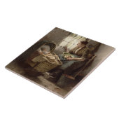 Carreau Affection maternelle (huile sur la toile) (Côté)