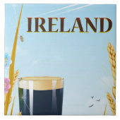 Carreau Affiche de voyage en Irlande (Devant)