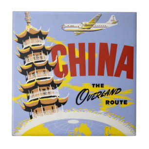 Carreau Affiche de voyage pour Northwest Orient Airlines