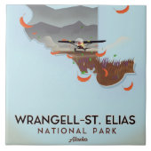 Carreau Affiche du Parc national de Wrangell-St. Elias en (Devant)
