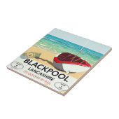 Carreau Affiche ferroviaire de Blackpool, Lancashire (Côté)