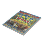 Carreau Affiche occidentale vintage de 101 ranchs (Côté)