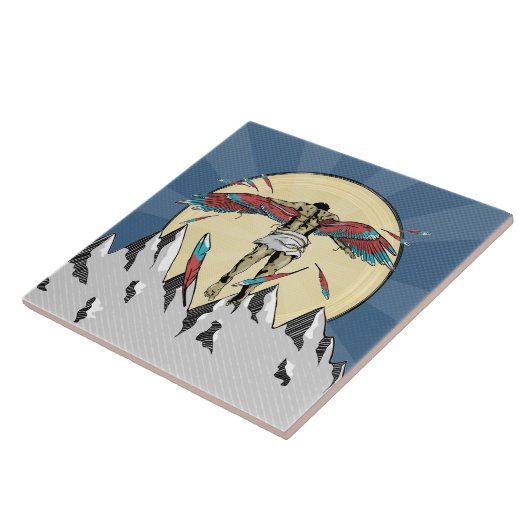 Carreau Affiche rétro Icarus (Côté)