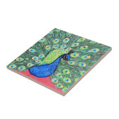 Carreau Afficher Peacock Peainting (Côté)