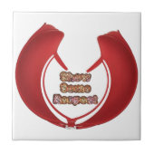 Carreau Afficher un peu de respect Imprimé (Devant)