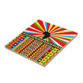 Carreau Africain Print Kente Motif Tribal (Côté)