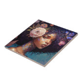 Carreau African American Black Goddess Queen Imaginaire Ar (Côté)