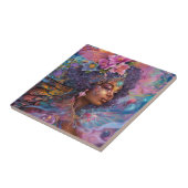 Carreau African American Black Goddess Queen Imaginaire Ar (Côté)