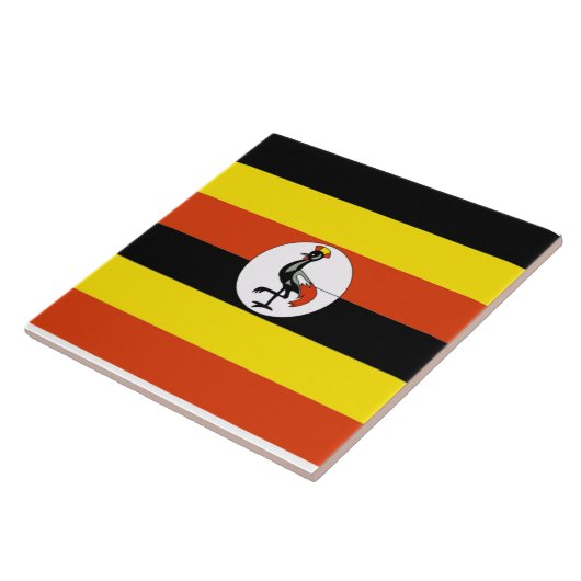 Carreau Afrique : Drapeau de l'Ouganda (Côté)