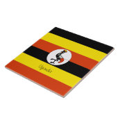 Carreau Afrique : Drapeau de l'Ouganda (Côté)
