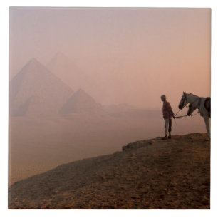 Carreau Afrique, Égypte, Le Caire, Giza, pyramides de Gize
