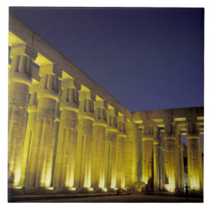 Carreau Afrique, Egypte, Louxor. Cour solaire d'Amenhotep