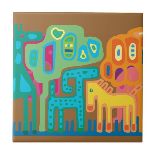 Carreau Afrique ethnique (Devant)