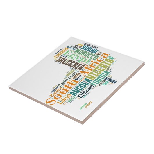 Carreau Afrique Word Art (Côté)