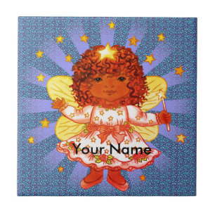 Carreau Afro Girl Fairy tile