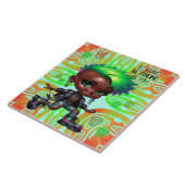 Carreau Afropunk Be Brave Ceramic Tile (Côté)