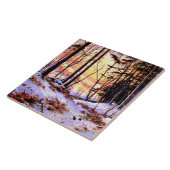 Carreau Afterglow, célèbre peinture de Joseph Farquharson, (Côté)