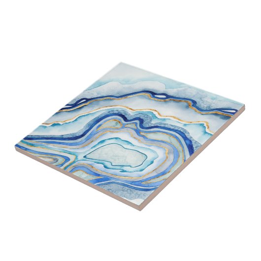 Carreau Agate de cobalt II (Côté)