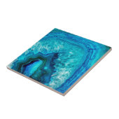 Carreau Agate moderne en marbre bleu (Côté)