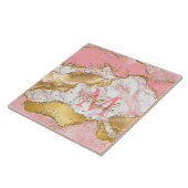 Carreau Agate sequins or et rose (Côté)